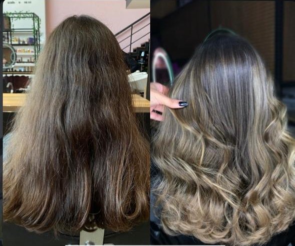 Técnica Hair Bronze - antes e depois real