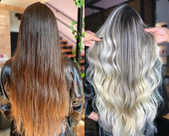 Técnica Nude Hair - antes e depois real