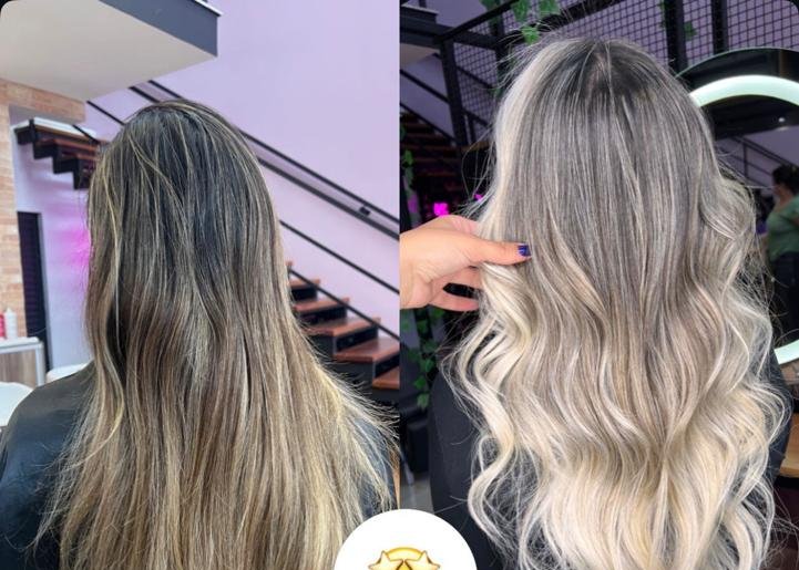 Técnica Golden Hair - antes e depois real